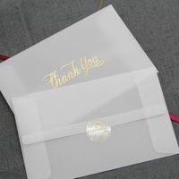 Papel de calco de papel vitela translúcido al por mayor de diseño personalizado para invitación de boda