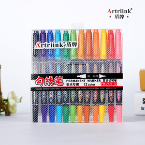 <span class=keywords><strong>2025</strong></span> mới đến 12 màu sắc nóng bán không độc hại đôi đầu Bút đánh dấu vĩnh viễn cho văn phòng và trường học - Product Image 5