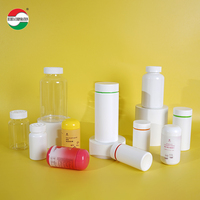 Pot rond personnalisé en HDPE blanc de 150 ml avec bouchon à vis, imprimé UV, personnalisable pour aliments pour animaux de compagnie et chewing-gum