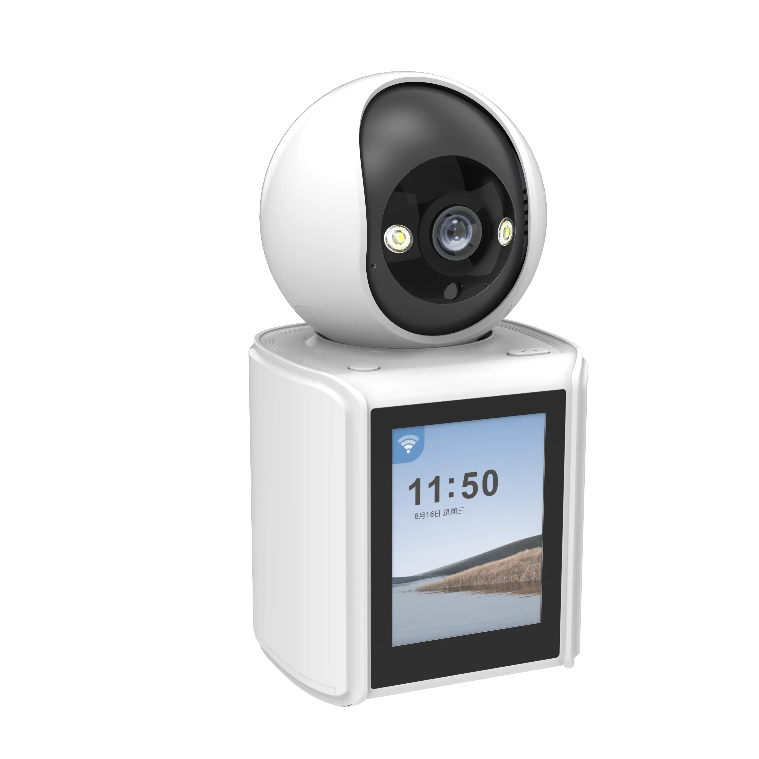 WESECUU 3MP Wifi Ip 2K Full HD 2.8 inç ekran gece görüş gözetim ev güvenlik için bebek izleme monitörü akıllı kameralar