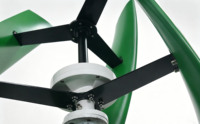 Generador Eólico Vertical de 800W, Baja Velocidad de Arranque, Silencioso, con Controlador de Carga MPPT, Ecológico