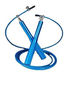 เชือกกระโดดแบบปรับได้พร้อมด้ามจับอะลูมิเนียมพิมพ์โลโก้ได้ ลูกปืนเหล็ก สายเหล็ก สำหรับออกกำลังกาย ครอสฟิต มวย และฟิตเนส - Product Image 4