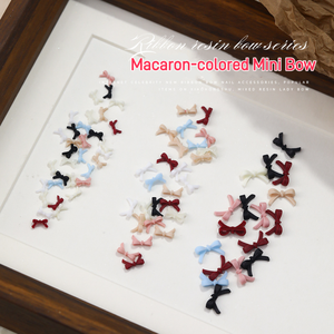 <span class=keywords><strong>Mini</strong></span> nœuds de couleur <span class=keywords><strong>macaron</strong></span> pour la décoration des ongles DIY - Product Image 3