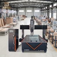 Máquina Fresadora CNC de 4 Ejes Rongchi, Máquina de Tallado y Grabado en Madera 3D para Muebles, Puertas y Esculturas, Directo de Fábrica