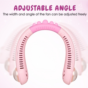 Vente en gros de ventilateur de cou pour enfants mignon Ventilateur de cou portable de voyage en plein air Ventilateur sans lame rechargeable pour enfants - Product Image 3