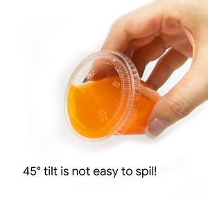 Taza de salsa biodegradable redonda 2oz taza de salsa PLA contenedor de condimentos de plástico para comida para llevar - Product Image 3