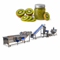 Automatische fruit-appeljam verwerkingslijn, kersen- en bessenjam productielijn, marmelade productiefabriek, machine voor het maken van jam