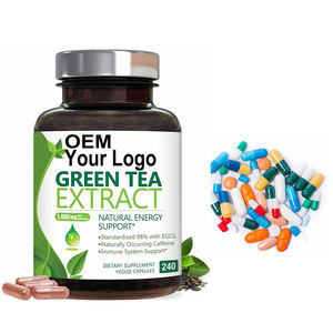 OEM özel etiket özelleştirme YEŞİL ÇAY özü kapsül kaybı kilo hapları için YEŞİL ÇAY özü EGCG kapsül takviyeleri - Product Image 1