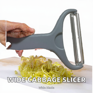 Pelador de Verduras de Acero Inoxidable, Cortador Manual de Repollo de Boca Ancha, Cuchilla Extendida, Agarre Antideslizante, Solo Lavar a Mano - Product Image 2