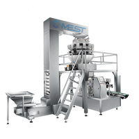 Machines d'emballage multifonctionnelles automatiques pour granulés, noix, haricots et aliments, avec pesage multi-têtes, pour sachets stand-up et doypack préformés