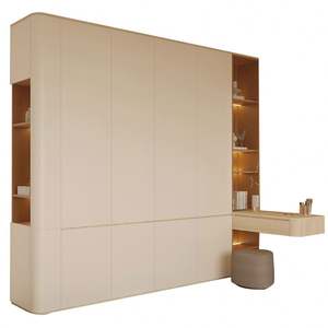 Muebles de Dormitorio Modulares de Madera Maciza, Modernos y Ecológicos, Armario con Espejo, Planificador de Armarios, Aparadores, Almacenamiento para Sala de Estar - Product Image 1