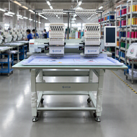 Machine à broder les vêtements à double tête et portique