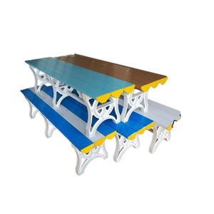 Plastic Changing Room Bench 900mm L X 400mm W X 450mm H Waterproof Modular Design For Bathroom Employee Use - Product Image 1