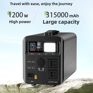 สถานีไฟฟ้าพกพา 1200W 1008Wh แบตเตอรี่ LiFePO4 ช่องเสียบ AC พลังงานแสงอาทิตย์ ชาร์จเร็ว สำหรับกรณีฉุกเฉิน ภัยพิบัติ ครอบครัว แคมป์ปิ้ง รถยนต์ - Product Image 2