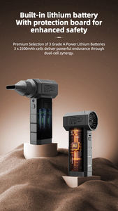 90000RPM ad alta velocità Brushless Turbo ventilatore portatile aria soffiatore 40 grande motore a LED luce potente aria Duster per auto e casa - Product Image 6