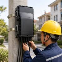 Scatola di Distribuzione per Giunzione Fibra Ottica IP68 da Esterno, 8 Porte, 96 Fibre, con Micro Splitter PLC