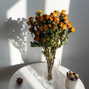 <span class=keywords><strong>Rose</strong></span> Rosse Essiccate UKIQUEEN, Un Mazzo di <span class=keywords><strong>Rose</strong></span> Naturali Essiccate con Stelo per Decorazioni Domestiche - Product Image 5