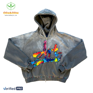 <span class=keywords><strong>Felpa</strong></span> <span class=keywords><strong>con</strong></span> <span class=keywords><strong>Cappuccio</strong></span> di Alta Qualità <span class=keywords><strong>con</strong></span> Strass, Unisex, Stile Hip Hop Streetwear, <span class=keywords><strong>Oversize</strong></span>, Personalizzabile <span class=keywords><strong>con</strong></span> Logo, per Uomo e <span class=keywords><strong>Donna</strong></span> - Product Image 1