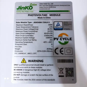 Jinko Panel surya, Panel surya Pv fotovoltaik Bifacial 500W 540W 545W 550 W 550 W 600W Harga Panel surya - Product Image 5