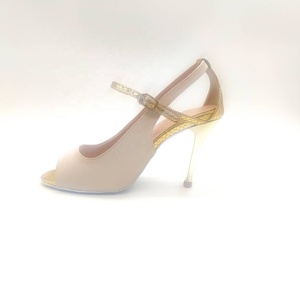 Magnifiques chaussures de danse EvkooDance, nouvelle marque, cuir brun, pour femmes, professionnelles, <span class=keywords><strong>tango</strong></span>/flamenco, talons hauts, talon de 9,0 cm, doublure en coton - Product Image 2