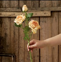 Bouquet de roses artificielles, 10 têtes par bouquet, plusieurs couleurs au choix, mélange de couleurs personnalisé pour la décoration de la maison, des tables de mariage