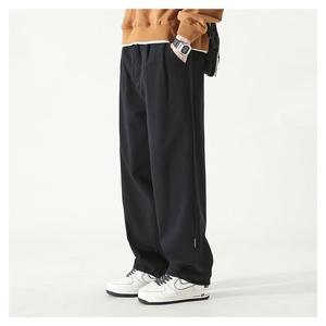 Pantalon long pour homme, style décontracté, léger, mi-long, peint, droit, couleur unie, simple, ample, tendance, polyvalent, nouveau printemps - Product Image 6