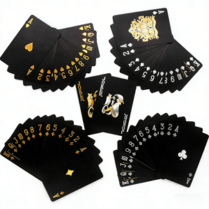 <span class=keywords><strong>Carte</strong></span> <span class=keywords><strong>da</strong></span> Gioco in PVC Ecologiche di Alta Qualità, Stampa Personalizzata su Entrambi i Lati, Nere, per Feste Sociali, <span class=keywords><strong>con</strong></span> Confezione Regalo - Product Image 5