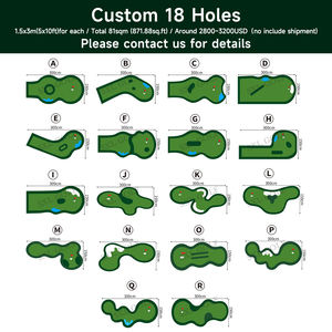 Tapis de putting de golf personnalisé, portable, pliable, durable, écologique, <span class=keywords><strong>mini</strong></span>-cours, intérieur/extérieur, entraînement artificiel - Product Image 4