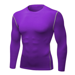 Maglia Termica a Maniche Lunghe da Uomo, Asciugatura Rapida, Elastica, Tinta Unita, Top Fitness a Compressione, T-Shirt da Corsa, <span class=keywords><strong>Abbigliamento</strong></span> <span class=keywords><strong>Sportivo</strong></span> da Palestra - Product Image 5