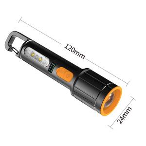 1200mAh có thể sạc lại độ sáng cao <span class=keywords><strong>Torch</strong></span> ánh sáng phóng to tầm xa Chụp <span class=keywords><strong>Torch</strong></span> Loại C Sạc đèn pin - Product Image 6