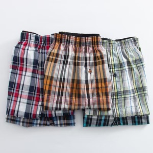 Boxers tissés pour hommes en coton à carreaux classiques, grande <span class=keywords><strong>taille</strong></span>, pour dropshipping 2026 - Product Image 2