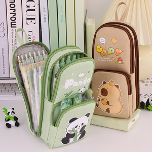 Yiwu Wenjie, artículos a granel, venta al por mayor, lotes de bolsas de lápices de nailon Oxford, estuche de lápices personalizable para chico y chica, estuche de lápices Kapibala - Product Image 6