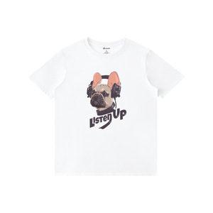 T-shirt à manches courtes imprimé Chong <span class=keywords><strong>Fadou</strong></span>, mignon, décontracté, ample, assorti avec tout, pour couple, pour les amoureux des animaux, Q64 - Product Image 5