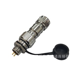 Connecteur M12 WY12 pour l'aviation, en alliage de zinc, plaqué or, cuivre, 2, 3, 4 broches, montage sur panneau, déconnexion rapide - Product Image 1