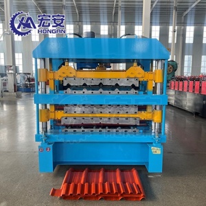 Automatic Three-layer Trapezoidal <b>Sheet</b> Forming Machine with PLC Engine & Bearing - Product Image 3