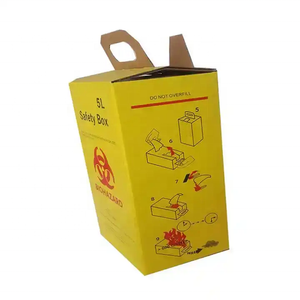 กล่องนิรภัยขนาด 5 ลิตร สำหรับขยะอันตรายทางชีวภาพ เช่น เข็มฉีดยาและเข็ม - Product Image 4