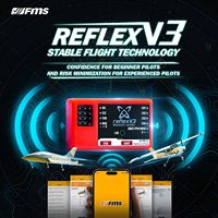 Pour FMS Reflex V3 Mini avion RC avec système de contrôle de vol gyroscopique Stable télécommande EPP avion avion