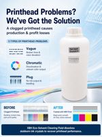 Vente en gros de solvant écologique de haute qualité pour liquide de nettoyage pour impression numérique, solution de nettoyage de la tête d'impression