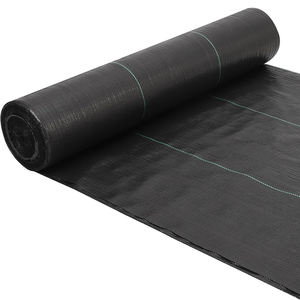 Estera de malezas de plástico agrícola negro a bajo precio de fábrica PP/PE cubierta de suelo tejida servicio de procesamiento de moldes Control efectivo malezas - Product Image 1