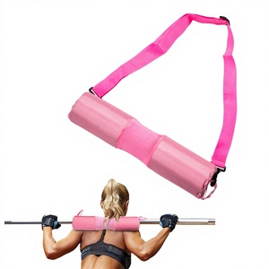 Protège-épaules pour haltères pour adultes, protection de cou en <span class=keywords><strong>mousse</strong></span> légèrement épaisse pour squats et <span class=keywords><strong>musculation</strong></span>, housse de protection longue en éponge pour barre - Product Image 1