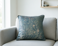 Housse de coussin personnalisée de qualité supérieure, motif feuille tridimensionnel, moderne, double face, jacquard métallique