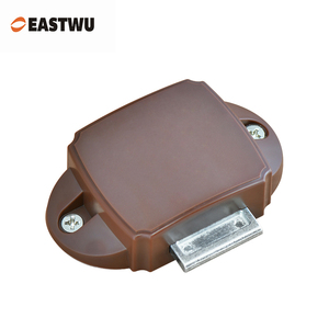 Caravan Motorhome ambulance cabinet brown lock mechanism and chrome push button Lock Latch RV Boat Yacht  Furniture Lock Handle - Product Image 2