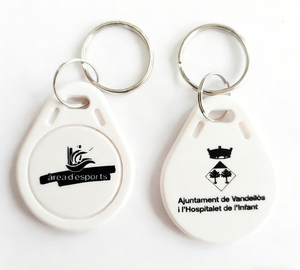 ป้ายกันน้ำ ABS NFC พวงกุญแจ RFID 125กิโลเฮิรตซ์13.56MHz F08 RFID โรงแรมและการชำระเงิน - Product Image 3