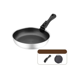 蓋付きハイブリッド調理器具セット5個ステンレス鋼調理器具セットキッチン用品3層ステンレス鋼ハニカム取り外し可能ハンドル - Product Image 4