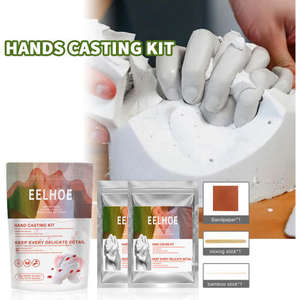 EELHOE Baby Souvenir Three-Dimensional <b>Hand</b> and Foot <b>Casting</b> <b>Kit</b> Made of Special Material Valentine's Day Gift - Product Image 1