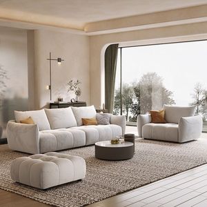 न्यूनतम डिजाइन ठोस लकड़ी फ्रेम मॉड्यूलर सोफा लिविंग रूम फर्नीचर सोफा 2/4/6/8 सीटों के लिए सेट - Product Image 2