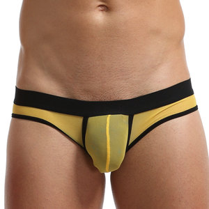 Nuevo Mundo de compras en línea de malla liso mens ropa interior de los hombres sexy bikini boxeador breve - Product Image 4