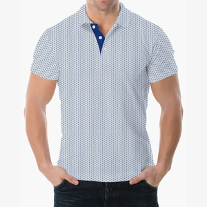 Camisetas Polo Holgadas Personalizadas con Estampado por Sublimación OEM, Elásticas en 4 Direcciones, Cómodas, 80% Nailon, 20% Elastano, Ropa de Golf para Hombre - Product Image 4