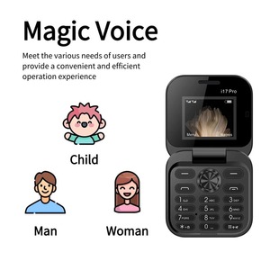 I17 Mini <span class=keywords><strong>teléfono</strong></span> móvil pequeño plegable Pantalla <span class=keywords><strong>de</strong></span> 1,77 pulgadas Magic Voice 2G Doble ranura para tarjeta SIM Botón <span class=keywords><strong>de</strong></span> radio FM Mini teléfonos con tapa - Product Image 4
