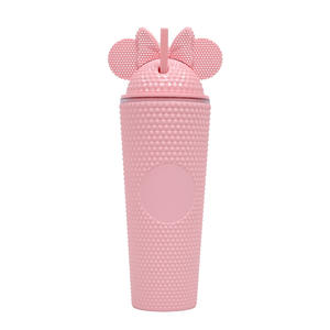 Luxe 710ml en plastique enfants Carton Minnie grande capacité bouteille d'eau Portable Double paroi gobelets avec couvercle et paille - Product Image 5